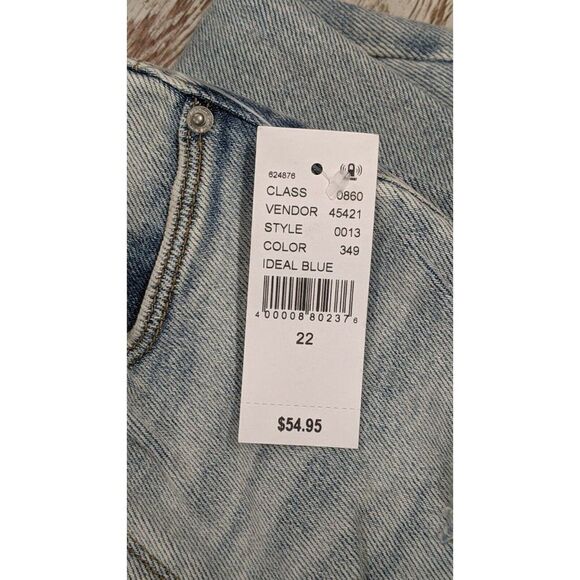 PacSun Womens Size 22 Blue Light Wash Distressed High Rise Jegging Denim Jeans - Picture 9 of 12